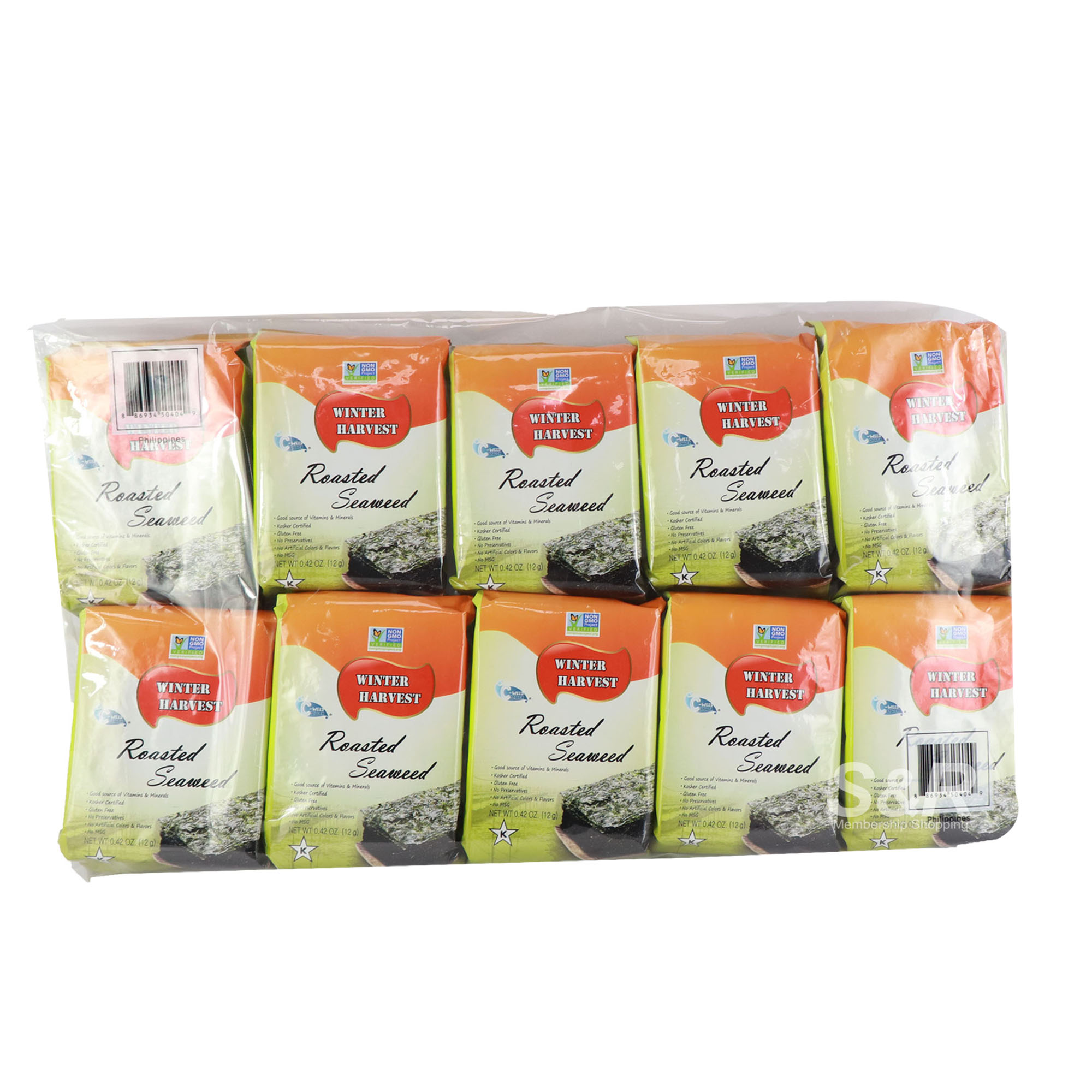 Winter Harvest Roasted Seaweed 10pcs Winter Harvest Roasted Seaweed 10pcs